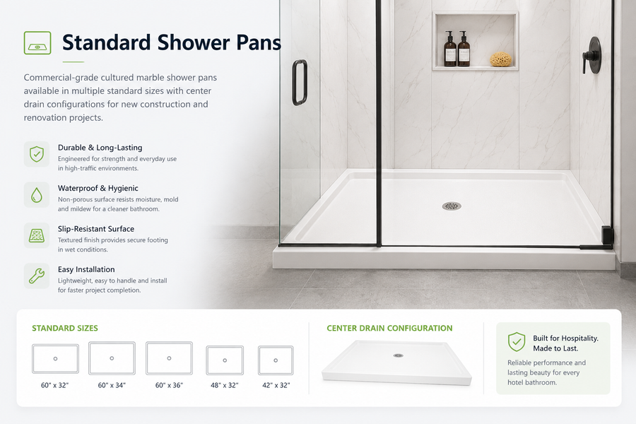 Standard Shower Pans
