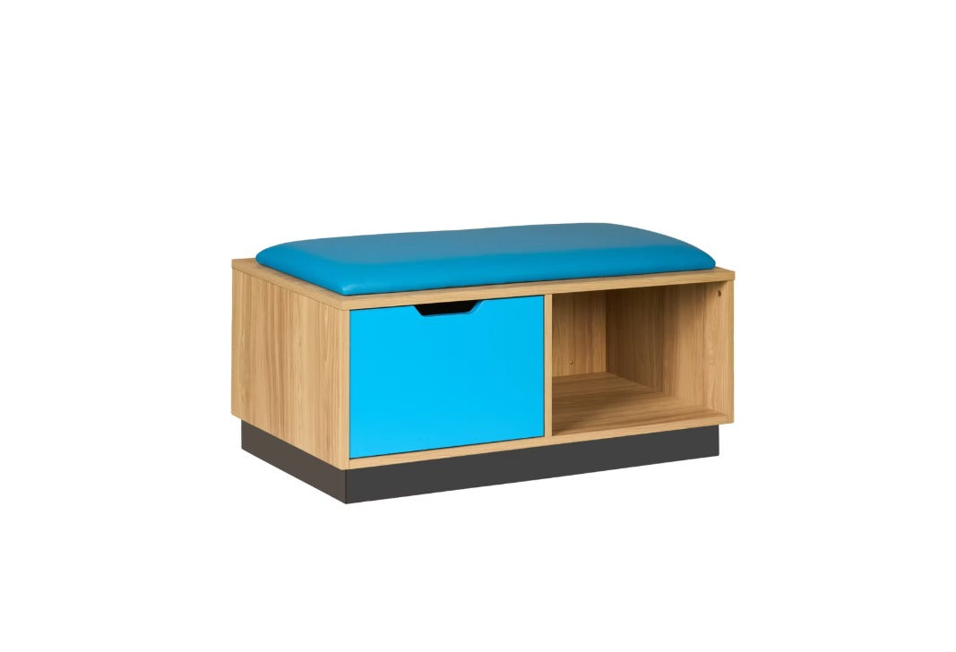 Luggage Bench With Vinyl Cushion