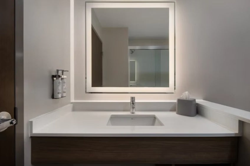 Vanity with LED Mirror